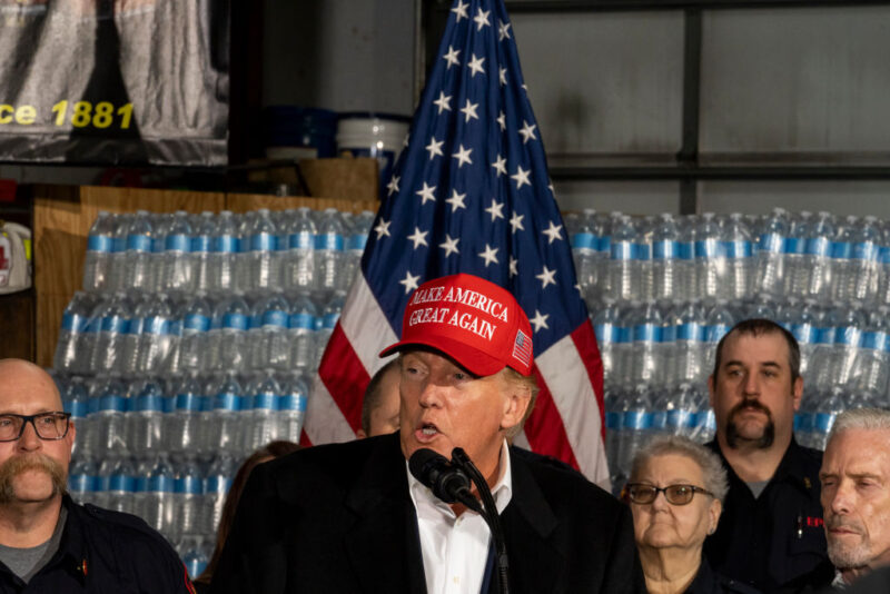 Donald Trump Donates Bottles Of ‘Trump Water’ To Ohio After Train Derailment, Environmental Crisis