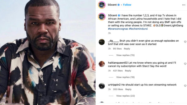 ‘I Did Them with the Wrong People’: 50 Cent Expresses Regret About Working with Starz, Says He’s Not Doing Any ‘BMF’ Spinoffs or Selling Anymore Shows to the Network