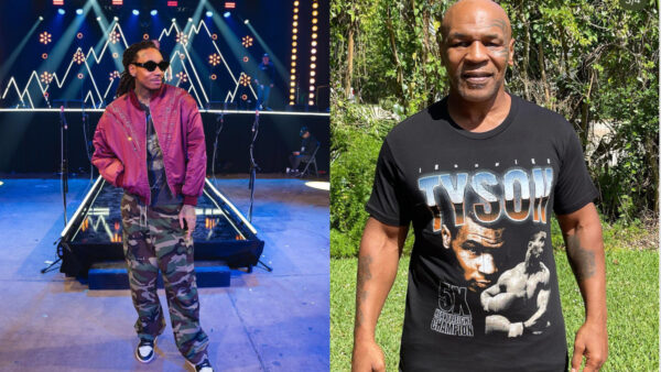 ‘Somebody Come Help My Boy for Real’: Mike Tyson Almost Down for the Count After Wiz Khalifa Teaches Him How to Do a ‘Kush-Up’