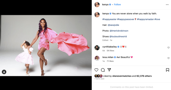 ‘Little Leg Up Like Her Momma’: Kenya Moore Strikes a Pose In New Photo with Her Daughter Brooklyn