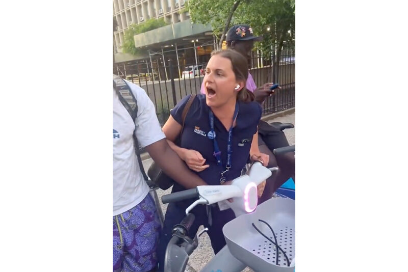 Sarah Jane Comrie? Pregnant NYC Karen On Video Trying To Steal Bike From Black Male Allegedly Identified