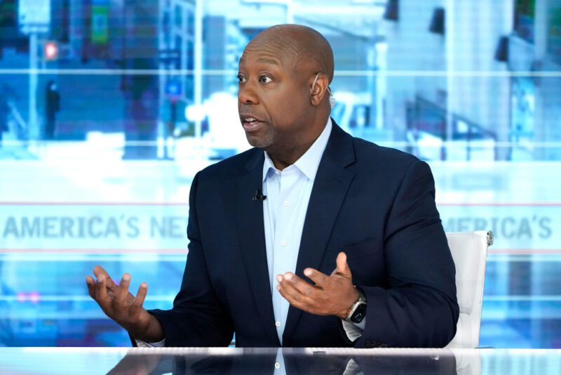 Amid Trump Indictment, Tim Scott Blames Biden For ‘Targeting And Hunting’ Republicans