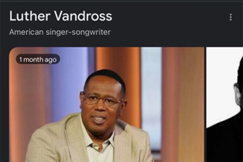 Black Twitter Wasn’t Having It After Google Somehow Confused Luther Vandross For Master P