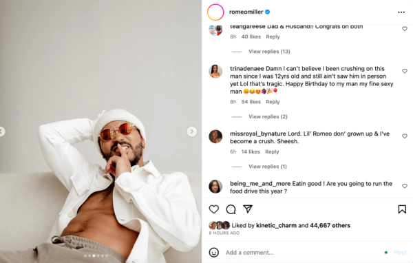 ‘Romeo Really a Whole Daddy’: Romeo Miller Shocks Fans After He Shares Shirtless Photos and Sweet Videos with His Two Daughters to Celebrate His 34th Birthday