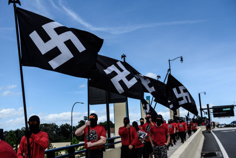 Florida’s Nazi Problem: Extremist Group Member Hangs ‘White Power’ Symbols Over Highway Overpass