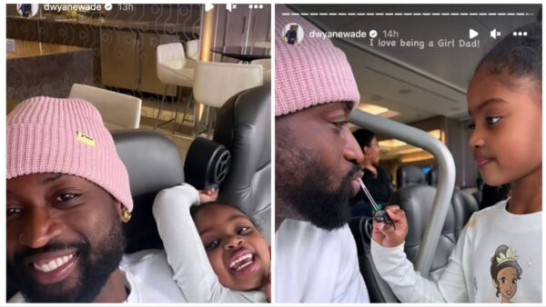 Fans Defend Dwyane Wade Against Critics Hating on His Wholesome ‘Girl Dad’ Post with Daughter Kaavia James