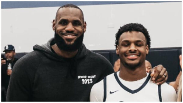 Proud Dad LeBron James Gets ‘Emotional’ After Watching Son Bronny Copy His Chasedown Block In USC Trojans Debut