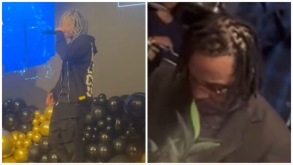 T.I. Spotted By Fans with His Head Down, Seemingly Uninterested as Son King Performed on Stage In His Honor