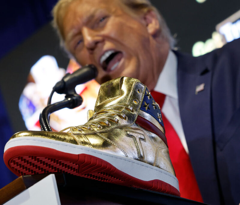 Donald Trump Launches New Shoe Line Featuring The Ugliest Pair Of ‘Air Treasons’ You’ve Ever Seen