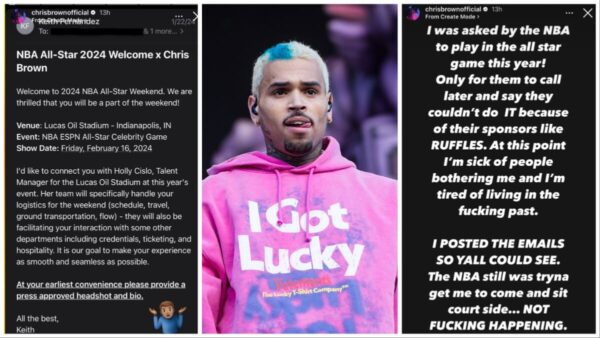  Chris Brown Slams Ruffles Sponsor for Trying to ‘Save Face’ After Claiming They Had Him Yanked from NBA Celebrity All-Star Game Roster Over Past Controversies