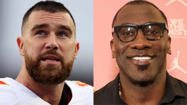 Travis Kelce Reacts After Shannon Sharpe Slams the Media for Crediting Him With Popularizing the ‘Fade’ Haircut