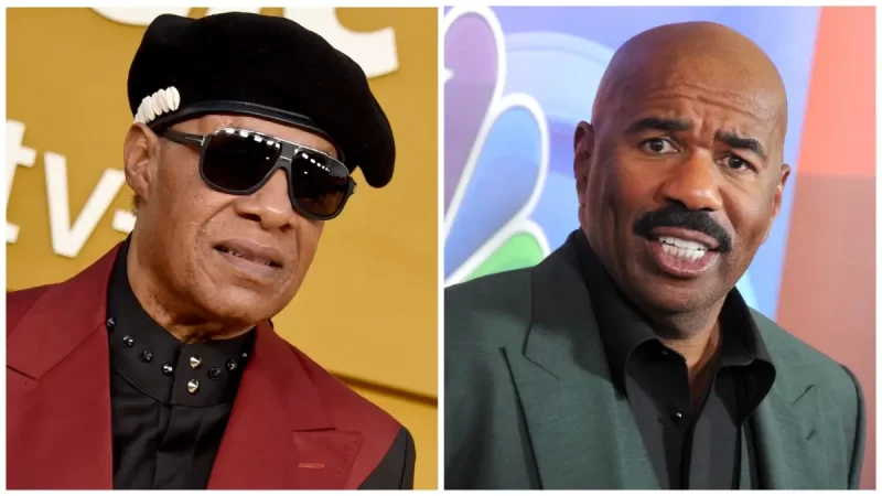 ‘You Have Never Got a Whuppin’ with a Blind Cane’: Stevie Wonder and Steve Harvey Shock Fans During ‘Play Fight’ In Resurfaced Clip