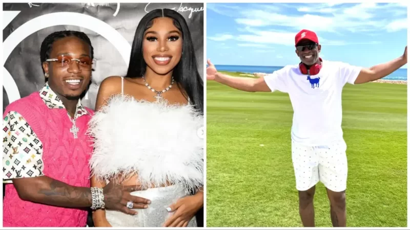 ‘He So Disappointed’: Fans Say Deion Sanders Roasting Jacquees as Pregnant Daughter Deiondra Towers Over Singer In a Birthday Photo Could Be Proof He’s Still Displeased With Her Choice of Partner