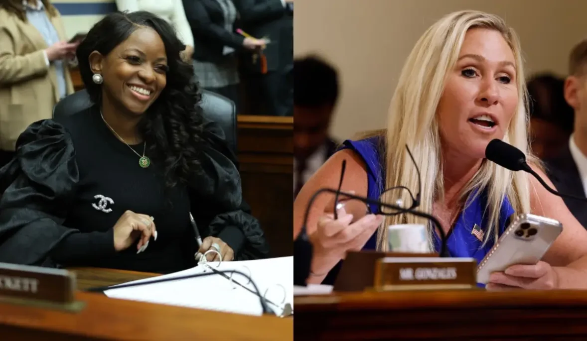 ‘Don’t Take Any S–t from Her’: Jasmine Crockett Praised for Epic Clapback at Marjorie Taylor Greene for Insult During Heated Exchange That Some Deemed Racist