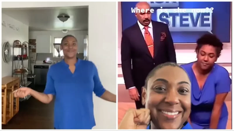 ‘Blue Dress Woman’ Who Twerked on Steve Harvey In Show Clip Comes Forward to Share How She Landed on His Show