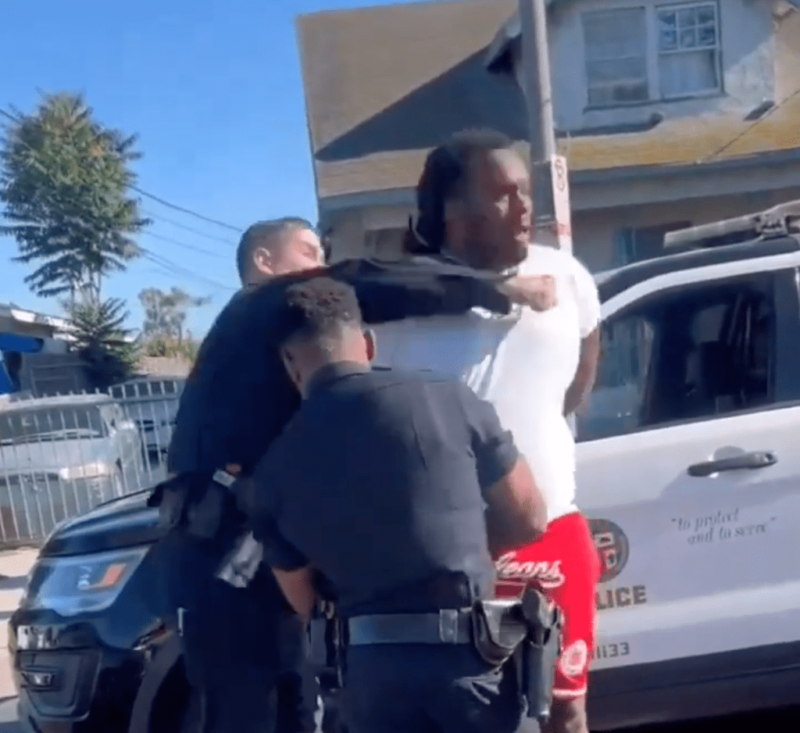 Video Shows LAPD Cop Sucker Punch Handcuffed Black Man Who Didn’t Resist