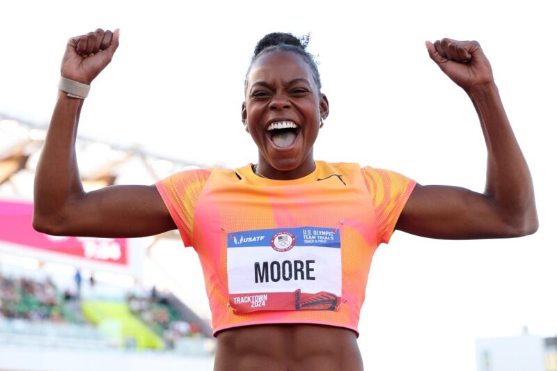 Jasmine Moore, the 1st US woman to qualify for triple and long jump, is ready for her Olympic moment