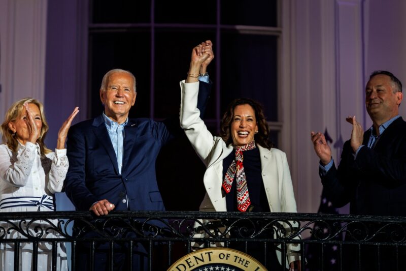 Here’s how Harris could take over Biden’s campaign cash if he drops out and she runs for president