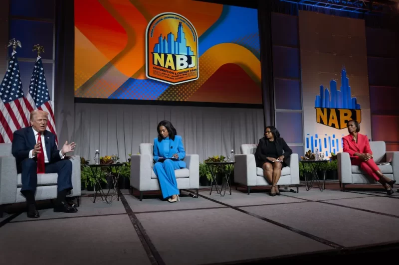 Trump insults Harris and Black journalist, recycles ‘Black jobs’ remark at NABJ convention