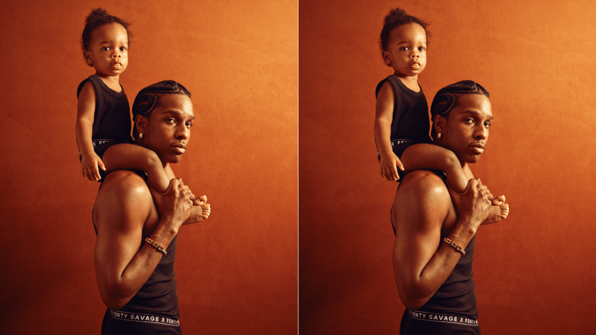 Rihanna and A$AP Rocky’s son RZA makes an adorable Savage X Fenty debut