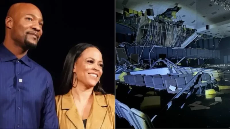 Pastor Keion Henderson and Shaunie Warn of Scammers After Hurricane Beryl’s Destruction Leaves Roof Ripped Off Lighthouse Church, Forcing ‘Indefinite’ Closure