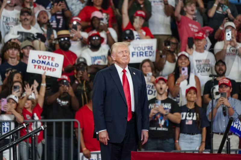 Trump Campaign Appears To Place Token Black People Front And Center At Atlanta Rally