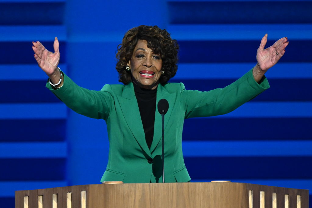 ‘Is This America?’ Maxine Waters Links Kamala Harris, Fannie Lou Hamer In Triumphant DNC Speech