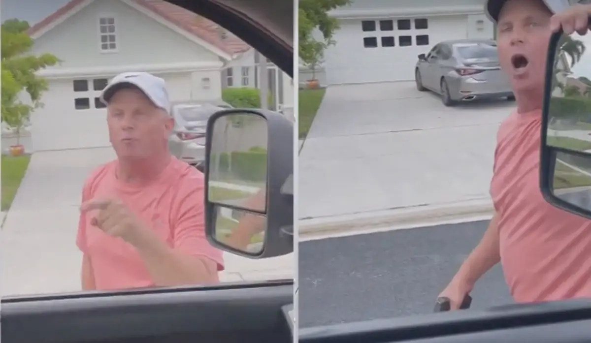 ‘Should I Shoot Him?’: Florida Man Shows Restraint After Being Confronted By Enraged Driver with Gun, Stopping Road Rage Incident from Escalating Into Shootout, Video Shows