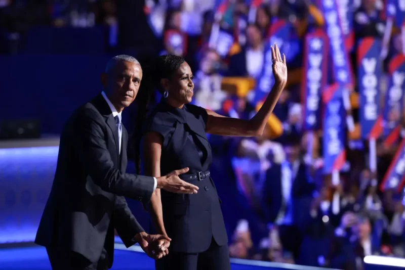 Barack and Michelle Obama hit Trump with sharp one-liners at DNC