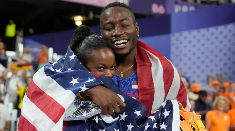 Black athletes shine as Team USA celebrates early and often on a night when US brought home 8 Olympic medals