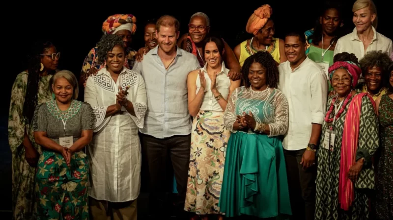 Prince Harry and Meghan meet with Afro-Colombian leaders to wrap up their first visit to Colombia