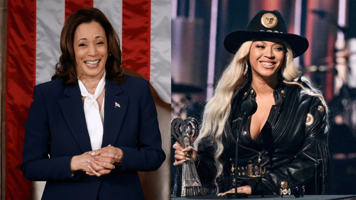 The two songs that symbolize the race between Harris and Trump