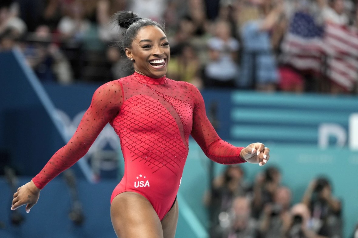 Simone Biles captures her seventh Olympic gold medal by winning women’s vault for a second time