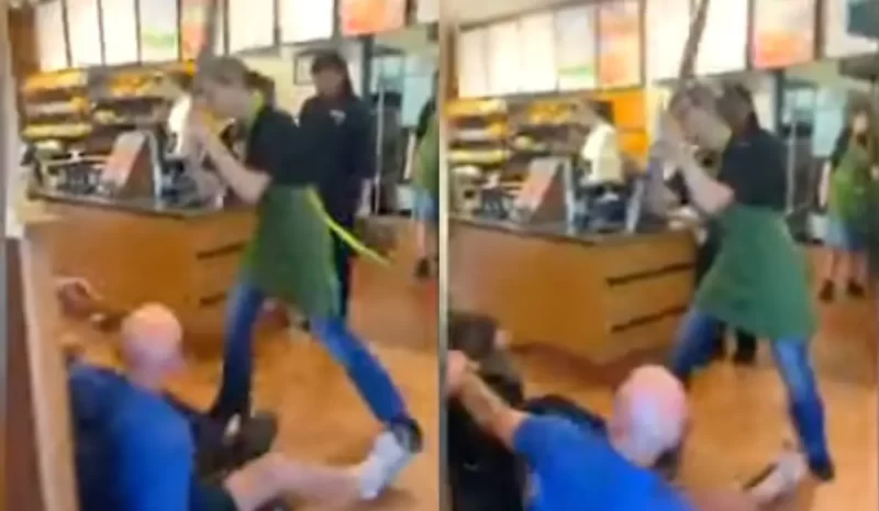 ‘Stop! Stop!’: Chaos Ensues at Colorado Panera Bread After Furious Customer Attacks Staff, Gets Beaten with Pan by Hero Employee — Caught on Camera