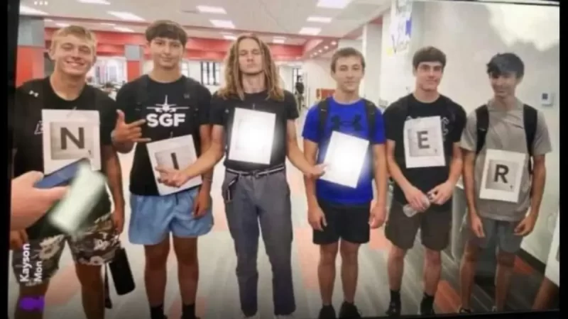 ‘The Audacity’: Oklahoma High School Cancels Homecoming After White Students Nonchalantly Pose In Photo Wearing Letters Spelling Out Racial Slur for School Spirit Week