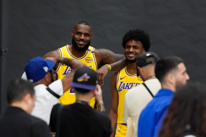 LeBron James is feeling ‘pure joy’ as he begins Lakers training camp alongside son Bronny