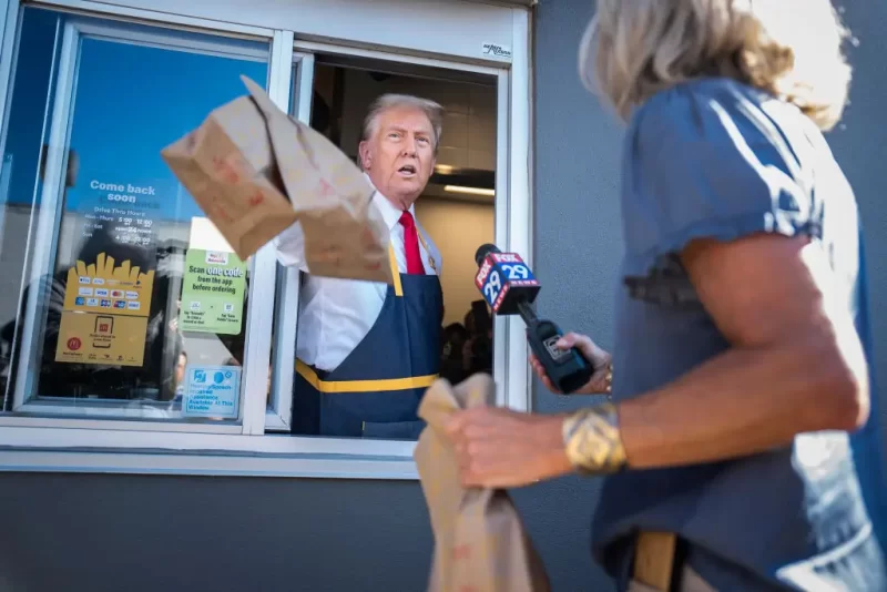 ‘All He Knows How To Do Is Lie’: Donald Trump’s Effort to Mock Kamala Harris with McDonald’s Gig Backfires After Photos Surface Exposing Stunt Was Staged