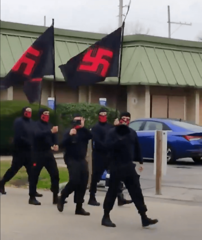 Video Shows Neo-Nazis Yelling Racist Slurs While Marching Freely Through Columbus, Ohio