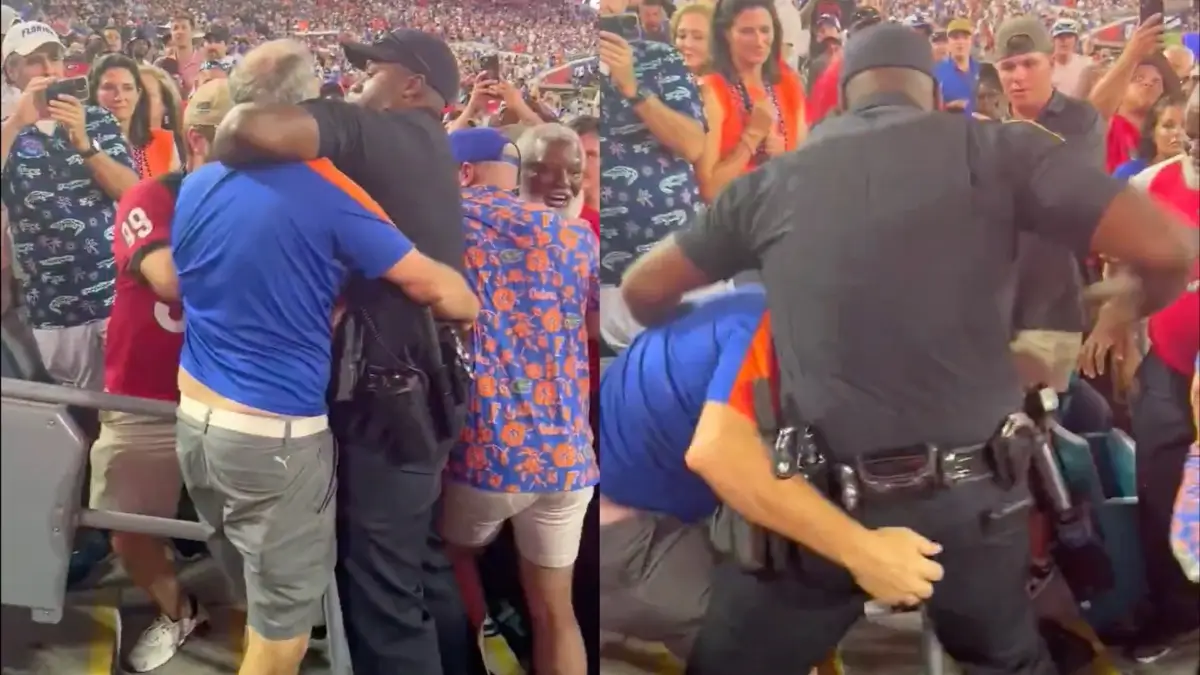 ‘I Will Hunt This N—-r and Kill Him’: Racial Slurs and Punches Fly As Cops and Angry Fans Brawl at Florida-Georgia Game, Viral Video Shows