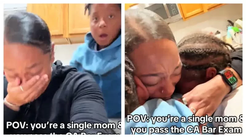 ‘Stressin Me Out’: California Single Mom Takes TikTok By Storm with Viral Video Showing Her Family’s Emotional Reaction to Passing Bar Exam On Her First Try