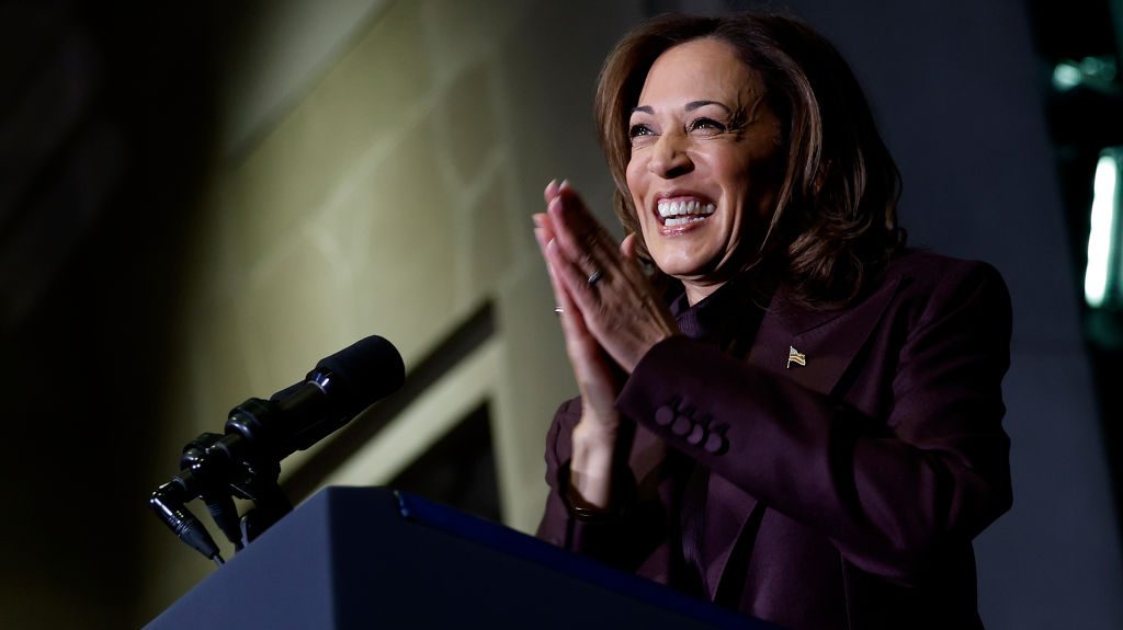 ‘I love that about you’: Kamala Harris urges ‘impatient’ young leaders to ‘stay in the fight’