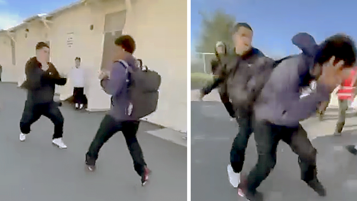 ‘They Don’t Care’: Black Boy Attacked on Video By Hispanic Student with ‘Big Butcher Knife’ Arrested for Defending Himself; Mother Says L.A. School District Failed to Protect Her Son from Bullies