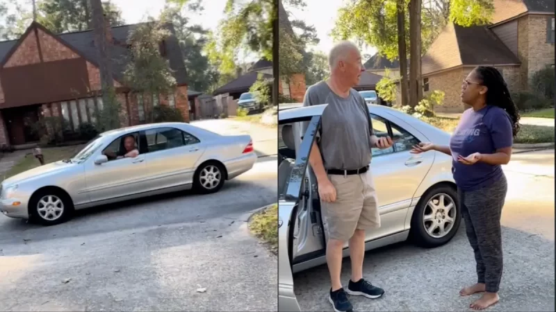 ‘Get Away from My Home!’: White Man Follows Black Mother and Daughter Home, Hurls N-Word and Refuses to Leave After She They Bypass Him In Traffic,Video Shows