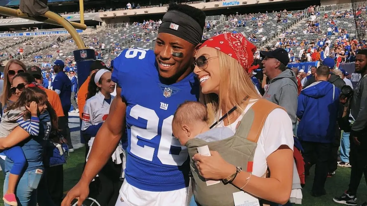 ‘It’s Mandatory In Their Contract’: Saquon Barkley’s Sweet Family Moment Takes a Turn When Disappointed Fans Zoom In on His White Girlfriend