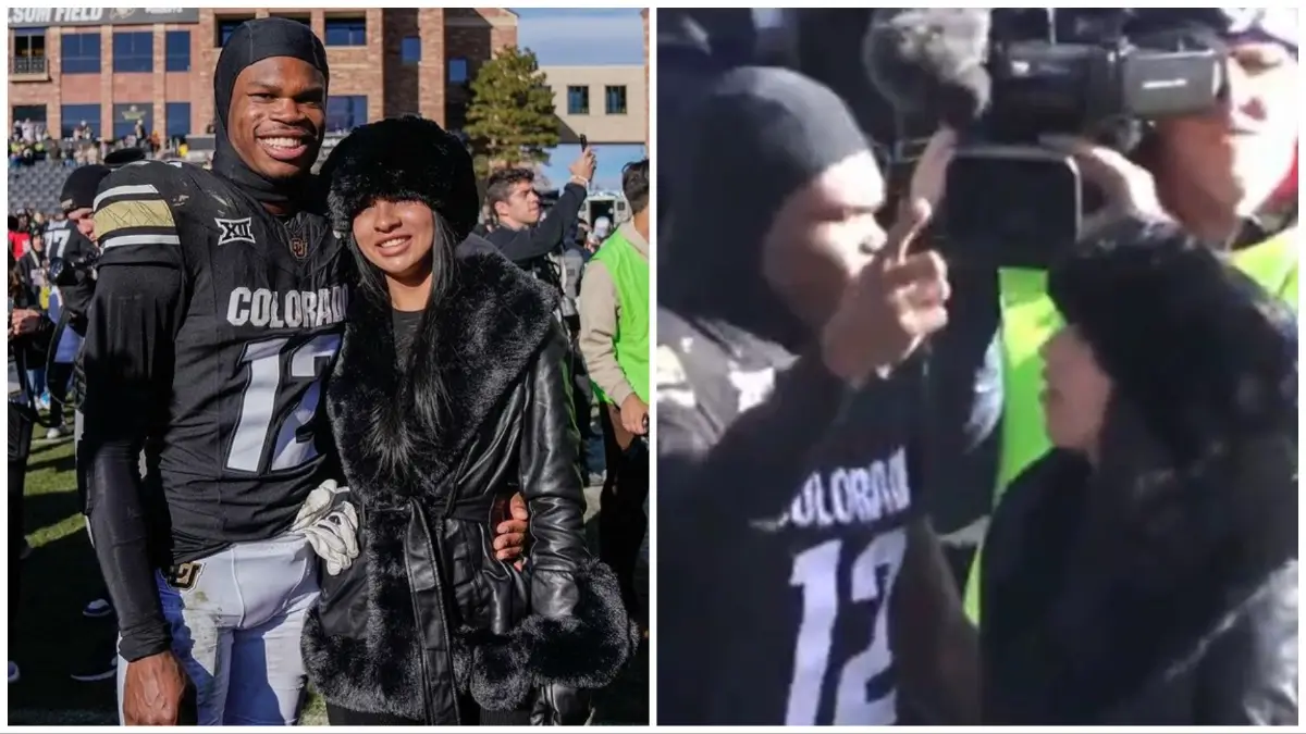 ‘He Too Will Learn What Russell Wilson Learned’: Travis Hunter’s On-Field Confrontation with Fiancée After Colorado-Oklahoma State Game Has Fans Warning Him About Her Red Flags