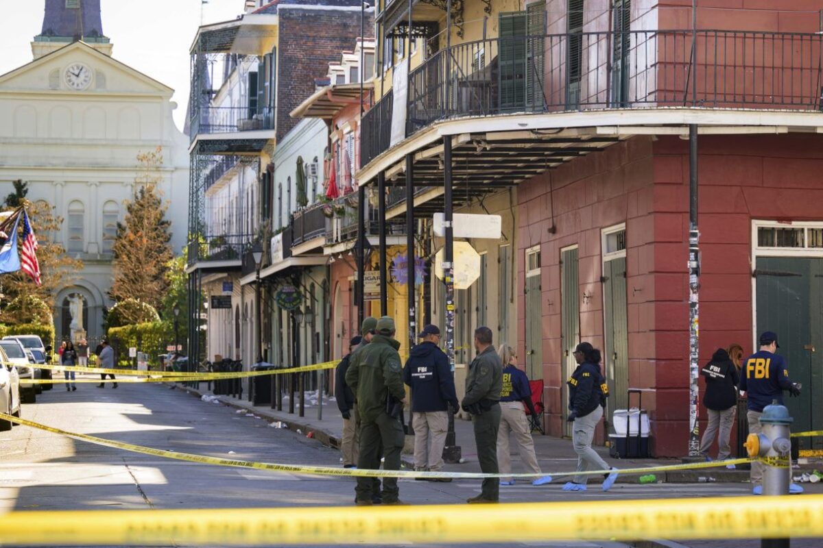 New Orleans barriers to prevent vehicle attacks were in the process of being replaced