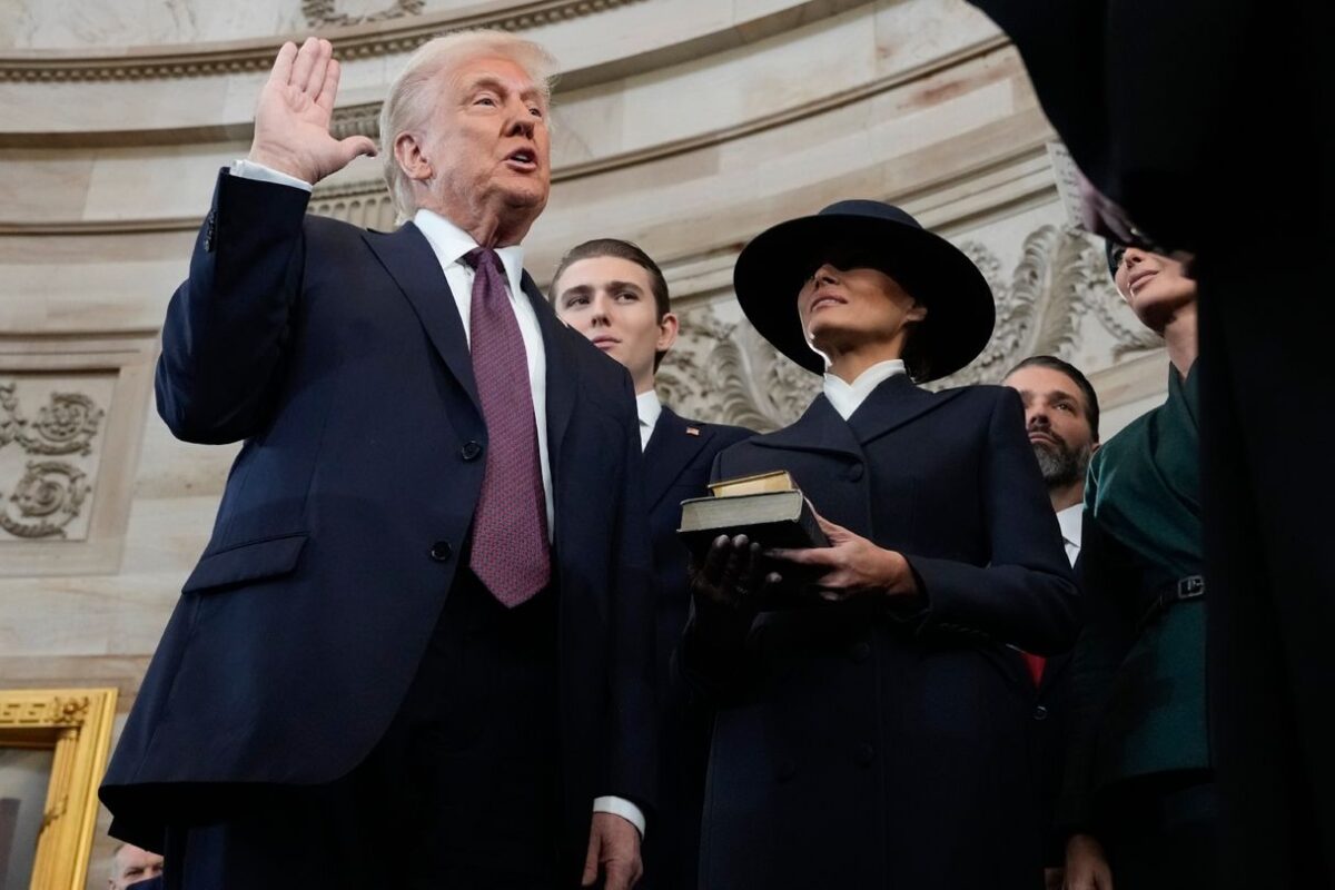 Trump sets out to erase Biden’s legacy with pardons and orders immediately after taking office