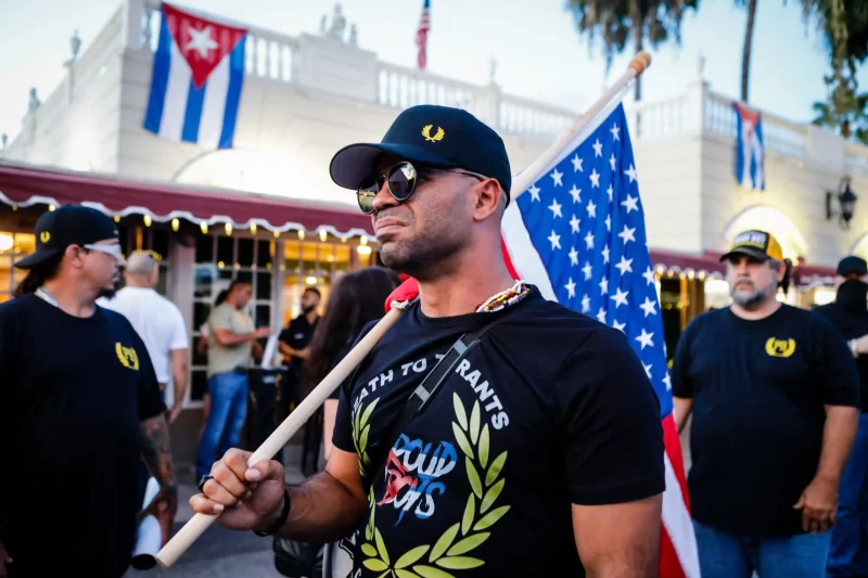 ‘Stand back and Stand By’: Pardoned Proud Boys Leader Plotting Run for Political Office After Night at Donald Trump’s Mar-a-Lago Home