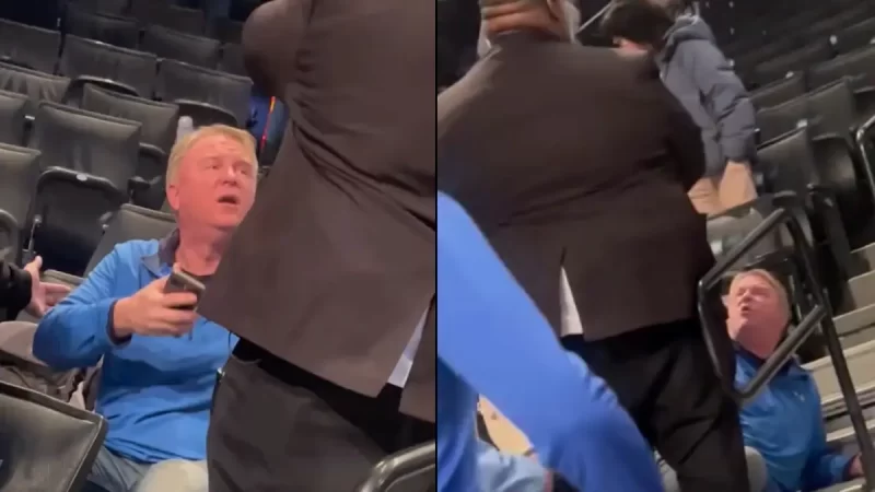 ‘You Kicked Me!’: White Man Screams, Yells, Fakes Injury After Security Confronts Him At Game In Viral Video Drawing Online Backlash Over ‘White Fragility’