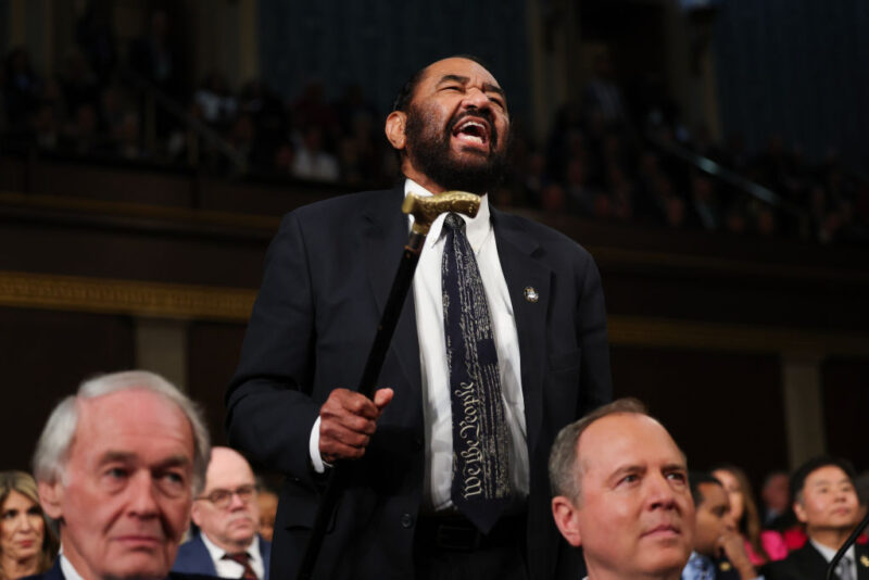 U.S. Rep. Al Green Kicked Out Of Trump’s Joint Address To Congress